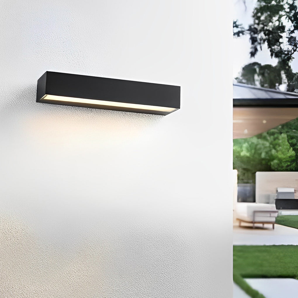 Modern Black LED Outdoor Wall Washer Light Waterproof