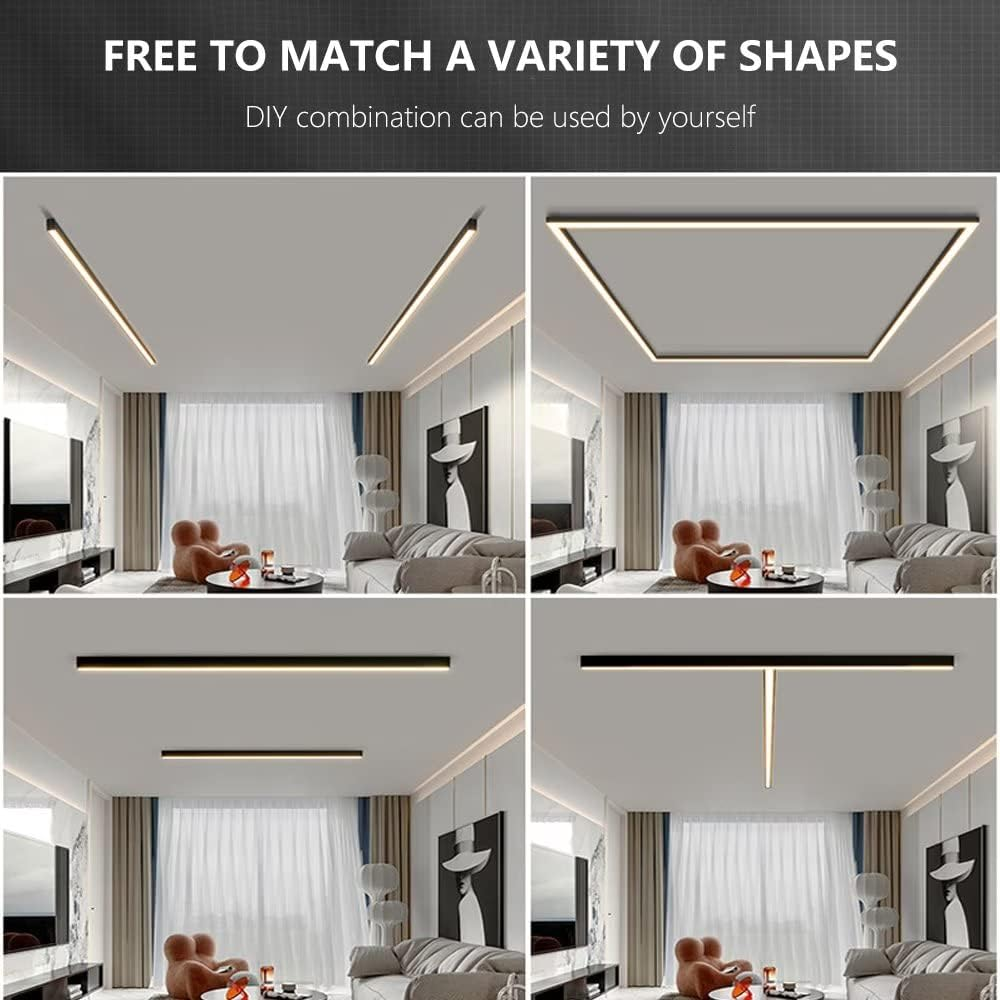 Minimalist Long Strip LED Ceiling Light for Living Room Bedroom and Hallway