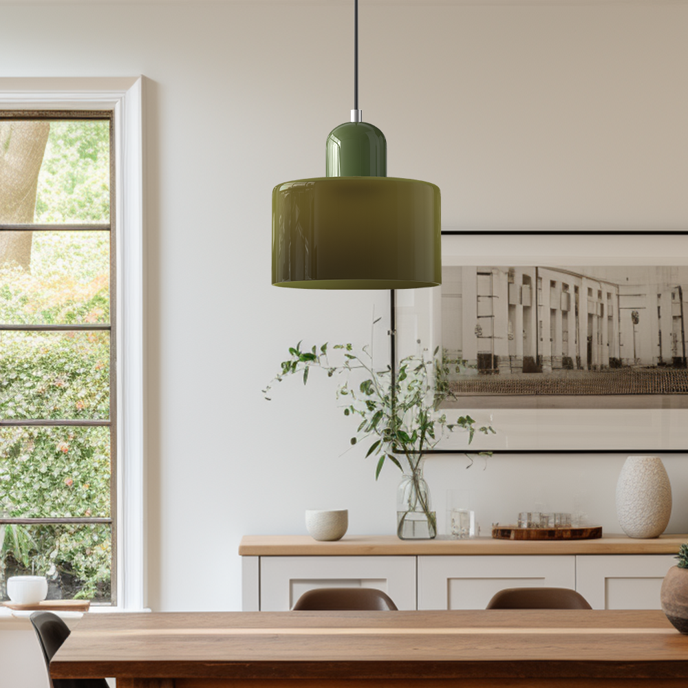 Bauhaus Style Glass Pendant Ceiling Light