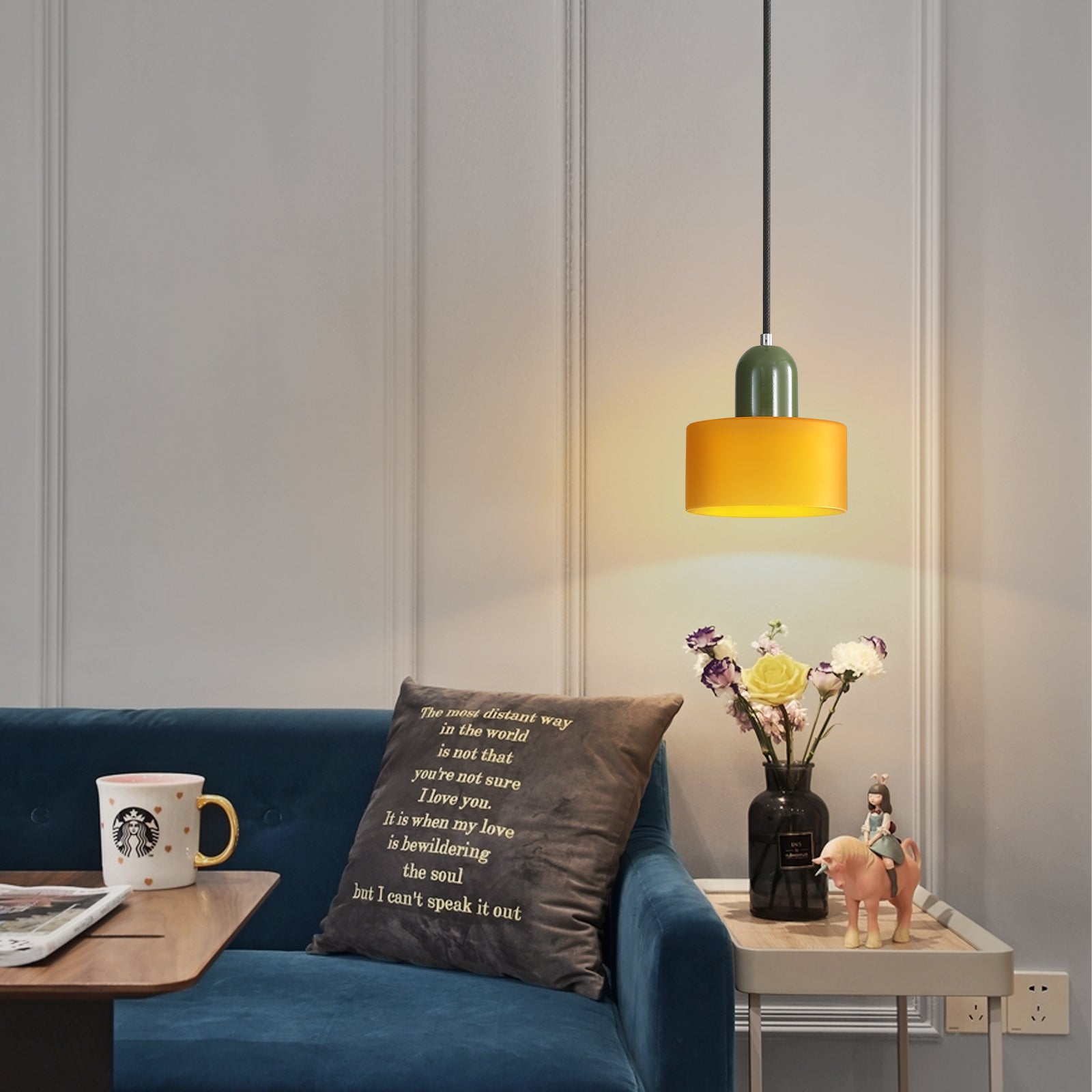 Bauhaus Style Glass Pendant Ceiling Light