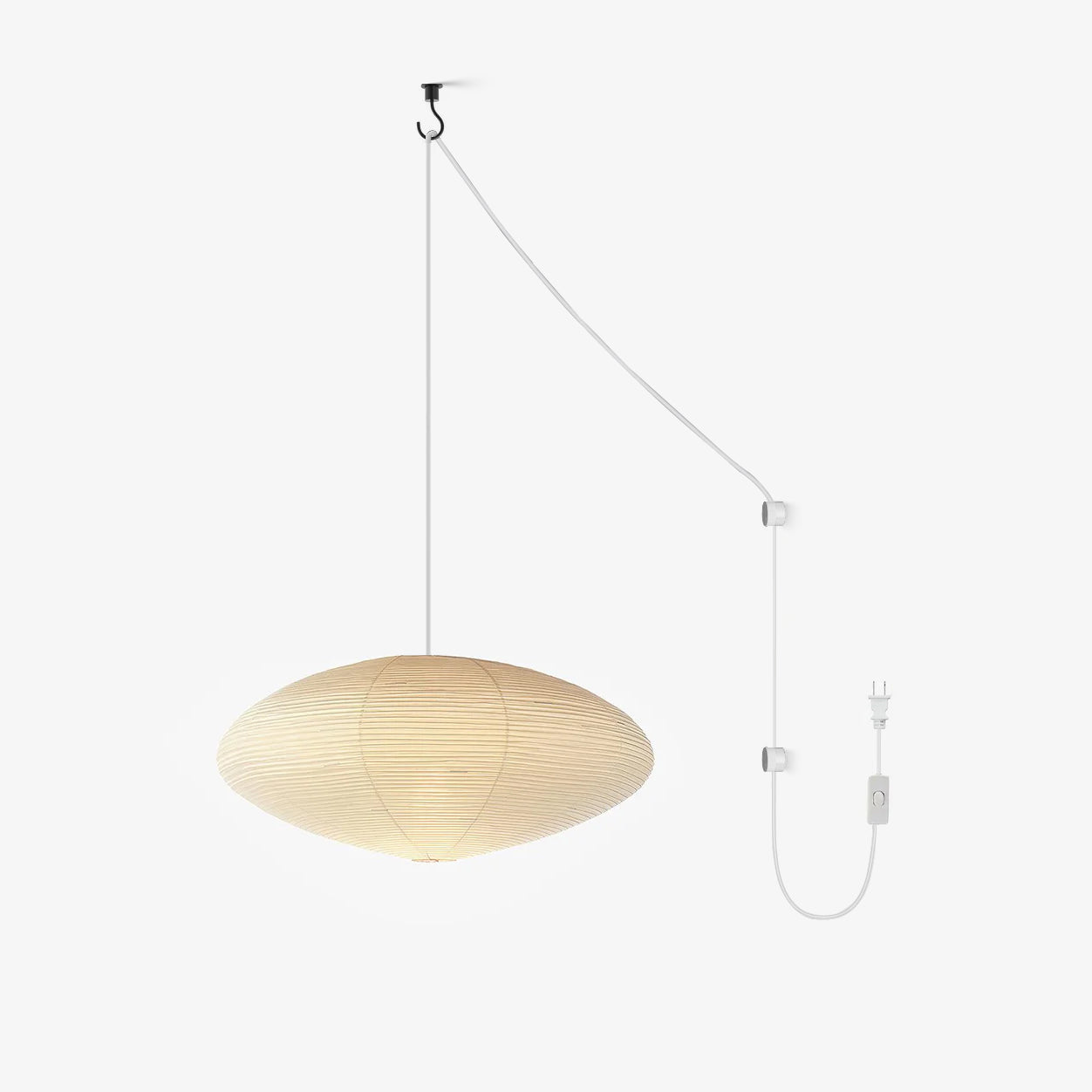 Modern Japanese Paper Lantern Pendant Light