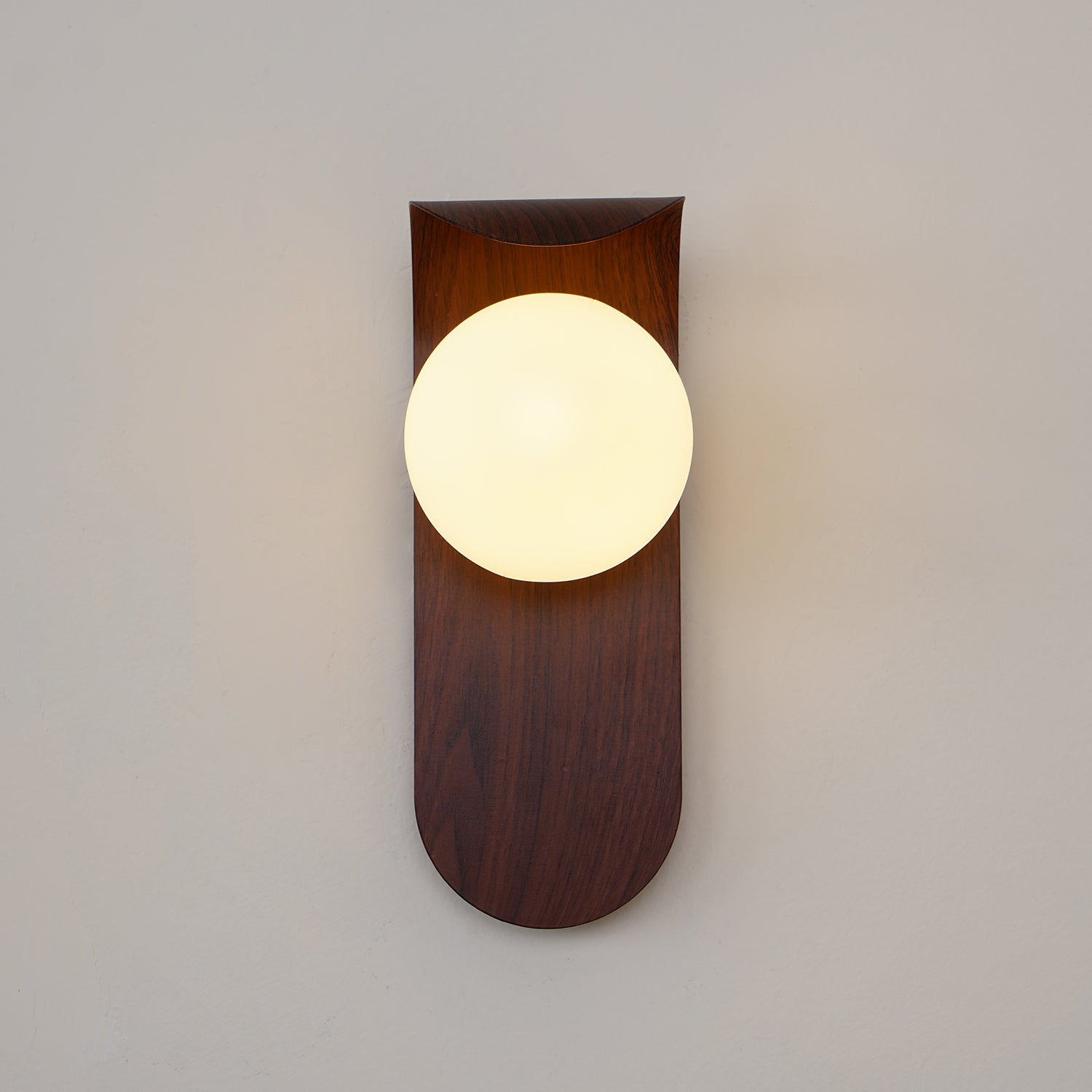 Modern Wood or Walnut Wall Light with Plug or Hardwired Options