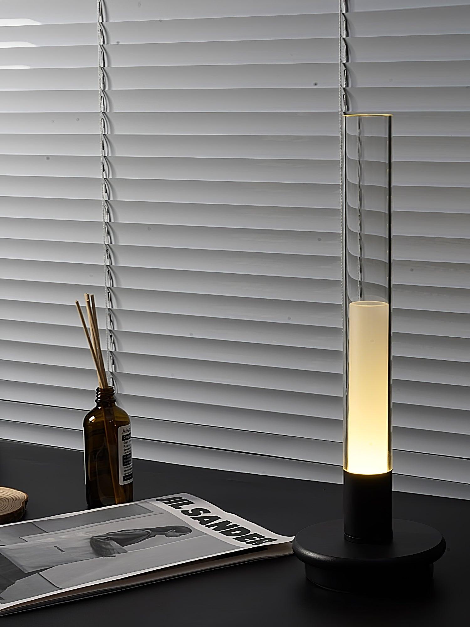 Portable LED Column Table Lamp with Touch Control and Built In Battery