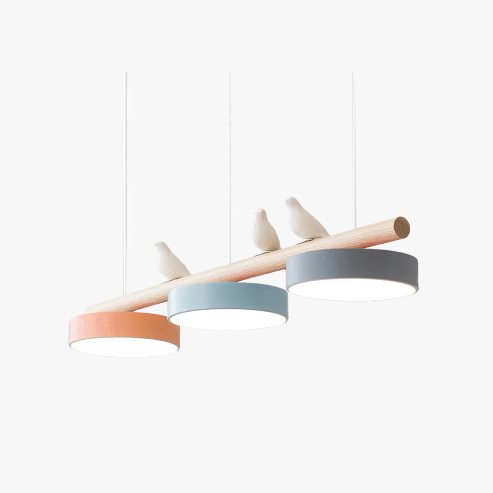 Bird Design Pendant Light with Adjustable LED and Dimmable Options