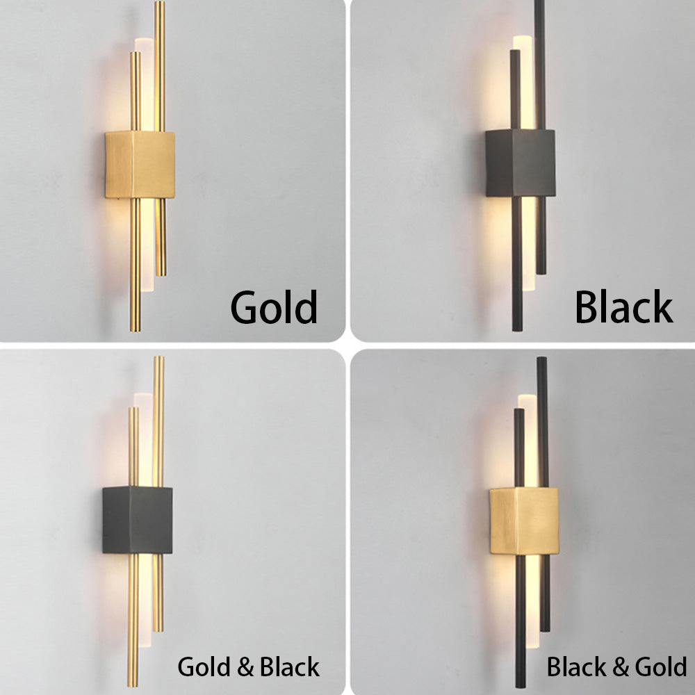 Black and Gold Modern Wall Sconce – Stylish LED Accent Lighting