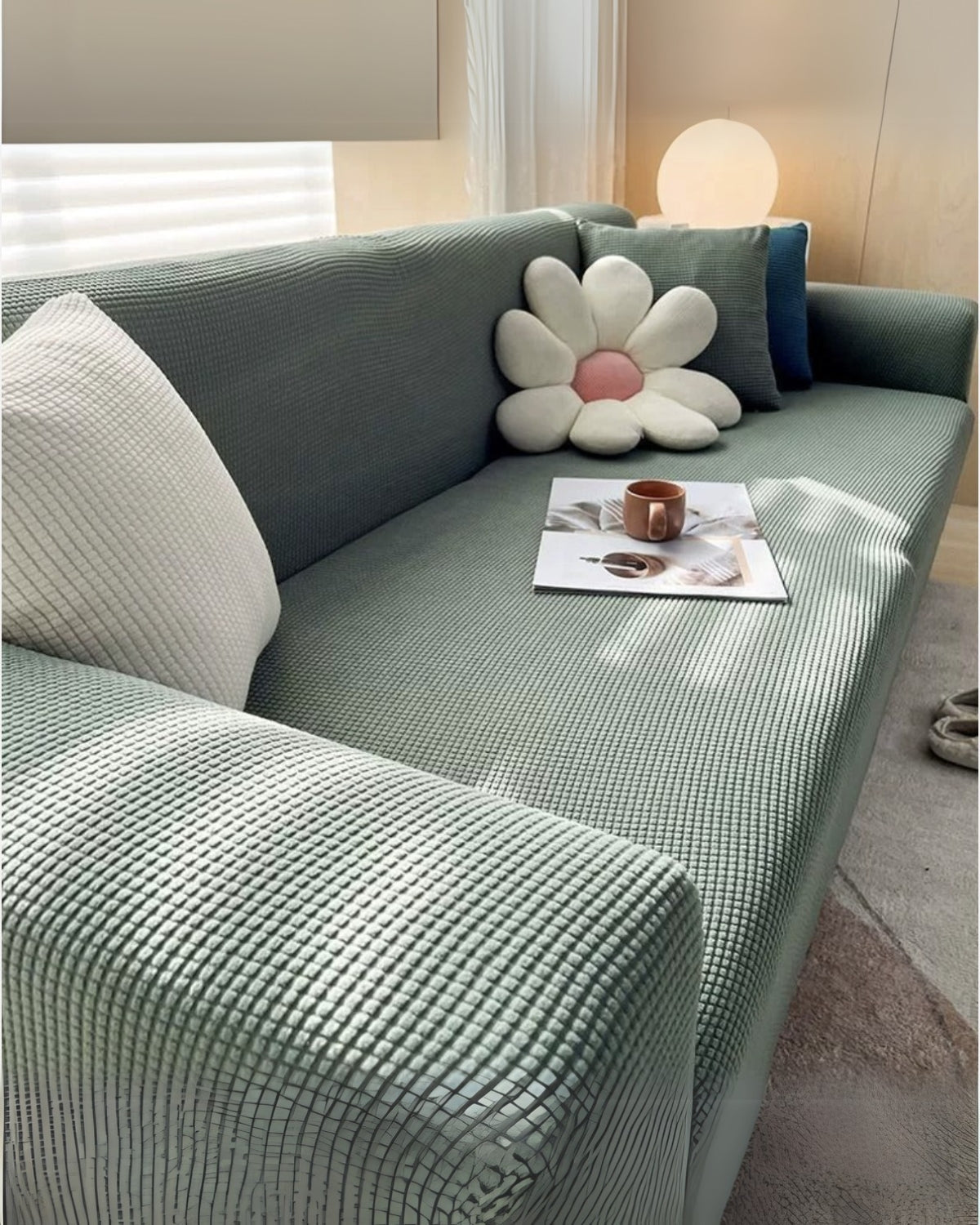 Premium Textured Stretch Sofa Cover