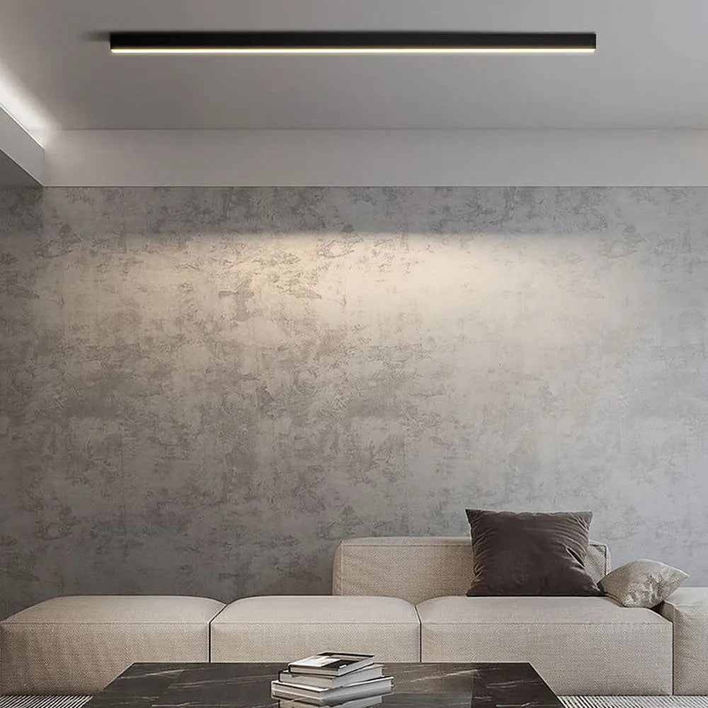 Minimalist Long Strip LED Ceiling Light for Living Room Bedroom and Hallway