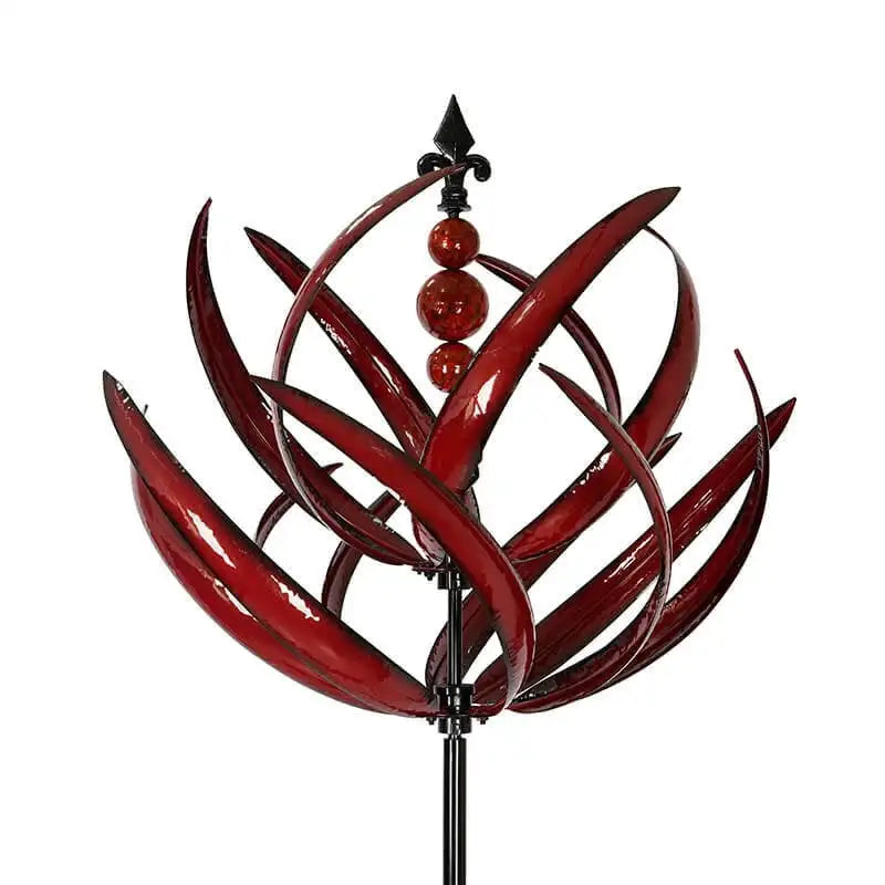 Harlow Wind-Driven Kinetic Art Sculpture - Elegant Metal Garden Spinner 0