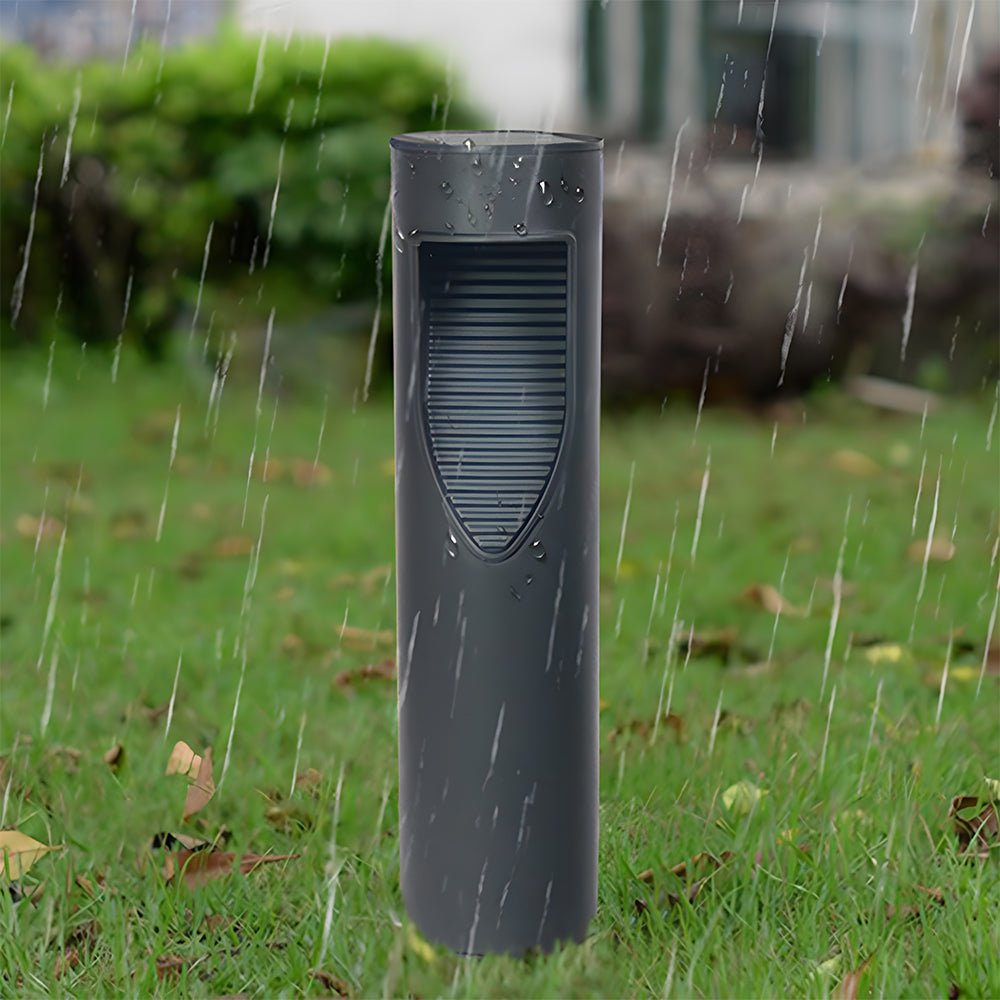 Black Solar Powered Outdoor Garden Floor Light