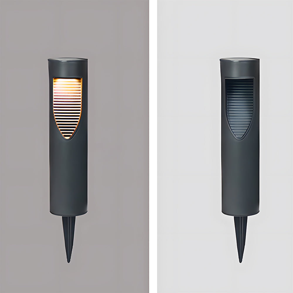 Black Solar Powered Outdoor Garden Floor Light