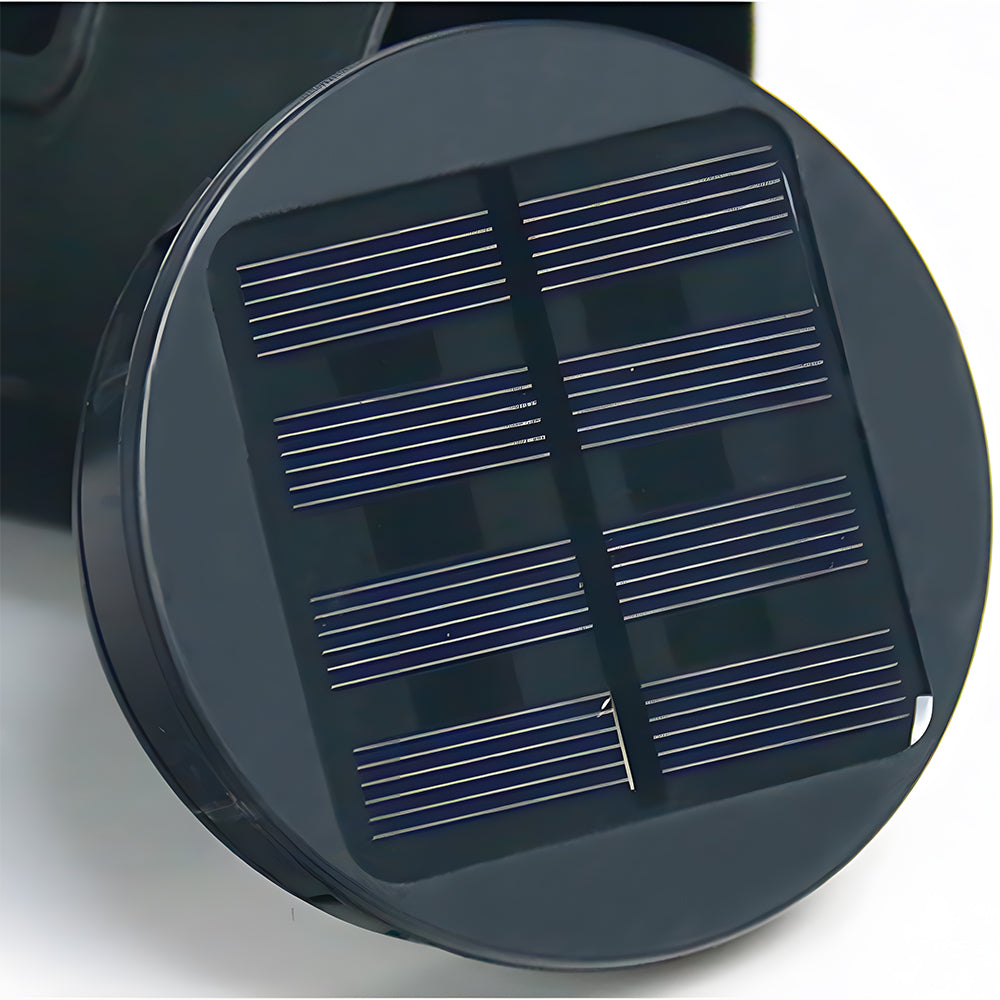 Black Solar Powered Outdoor Garden Floor Light