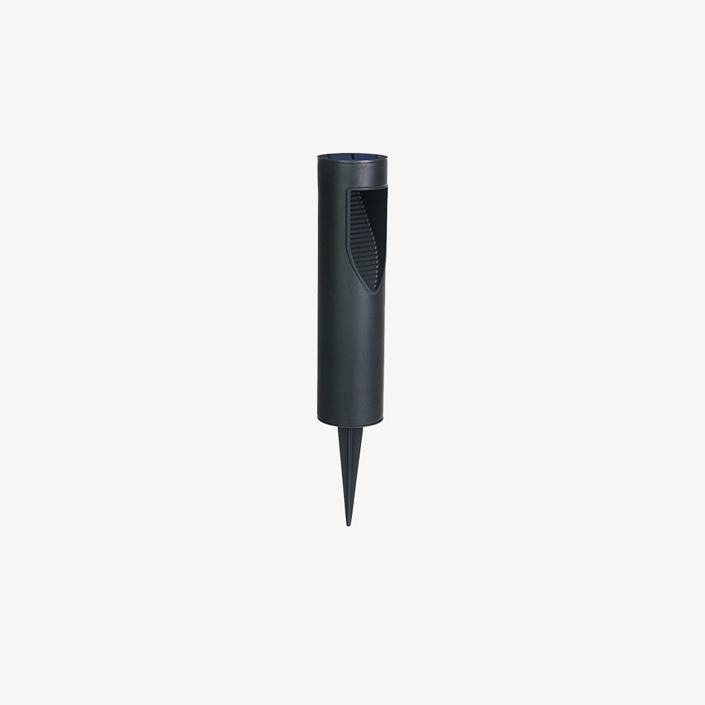 Black Solar Powered Outdoor Garden Floor Light