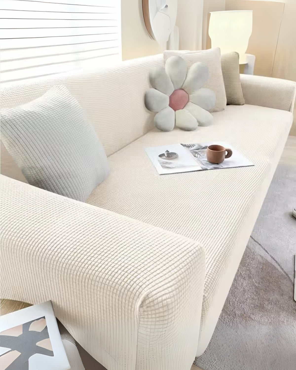 Premium Textured Stretch Sofa Cover