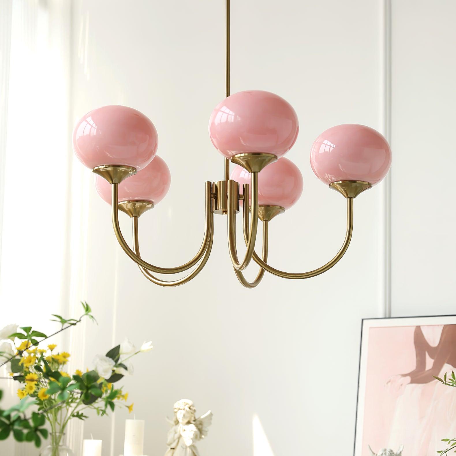Modern Glass Globe Chandelier Ceiling Light Fixture