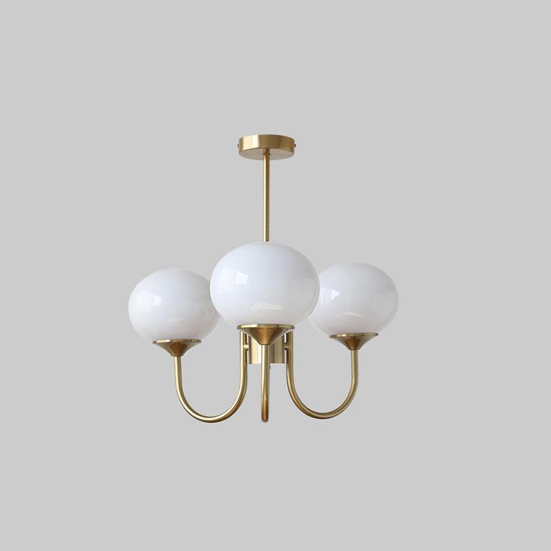 Modern Glass Globe Chandelier Ceiling Light Fixture
