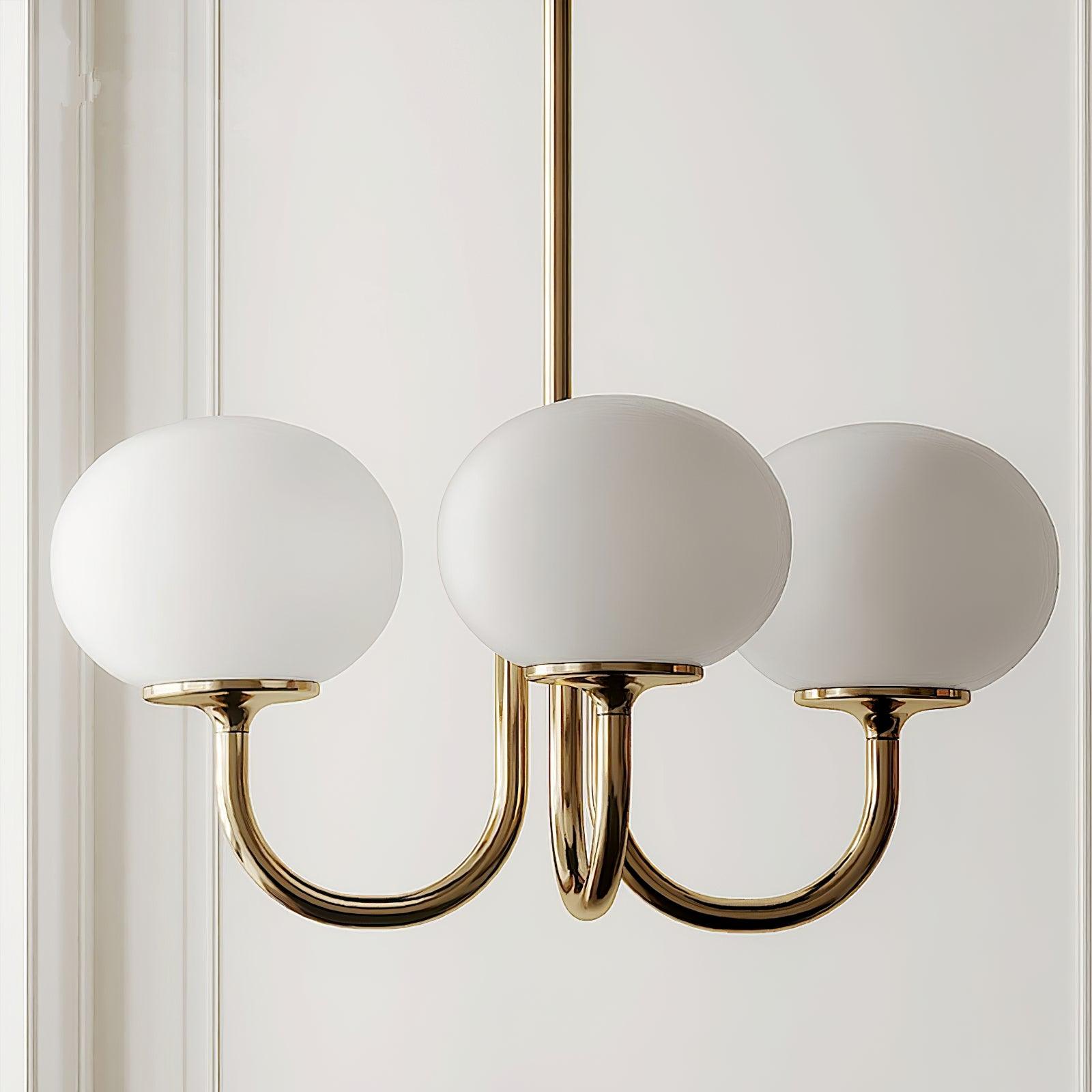 Modern Glass Globe Chandelier Ceiling Light Fixture
