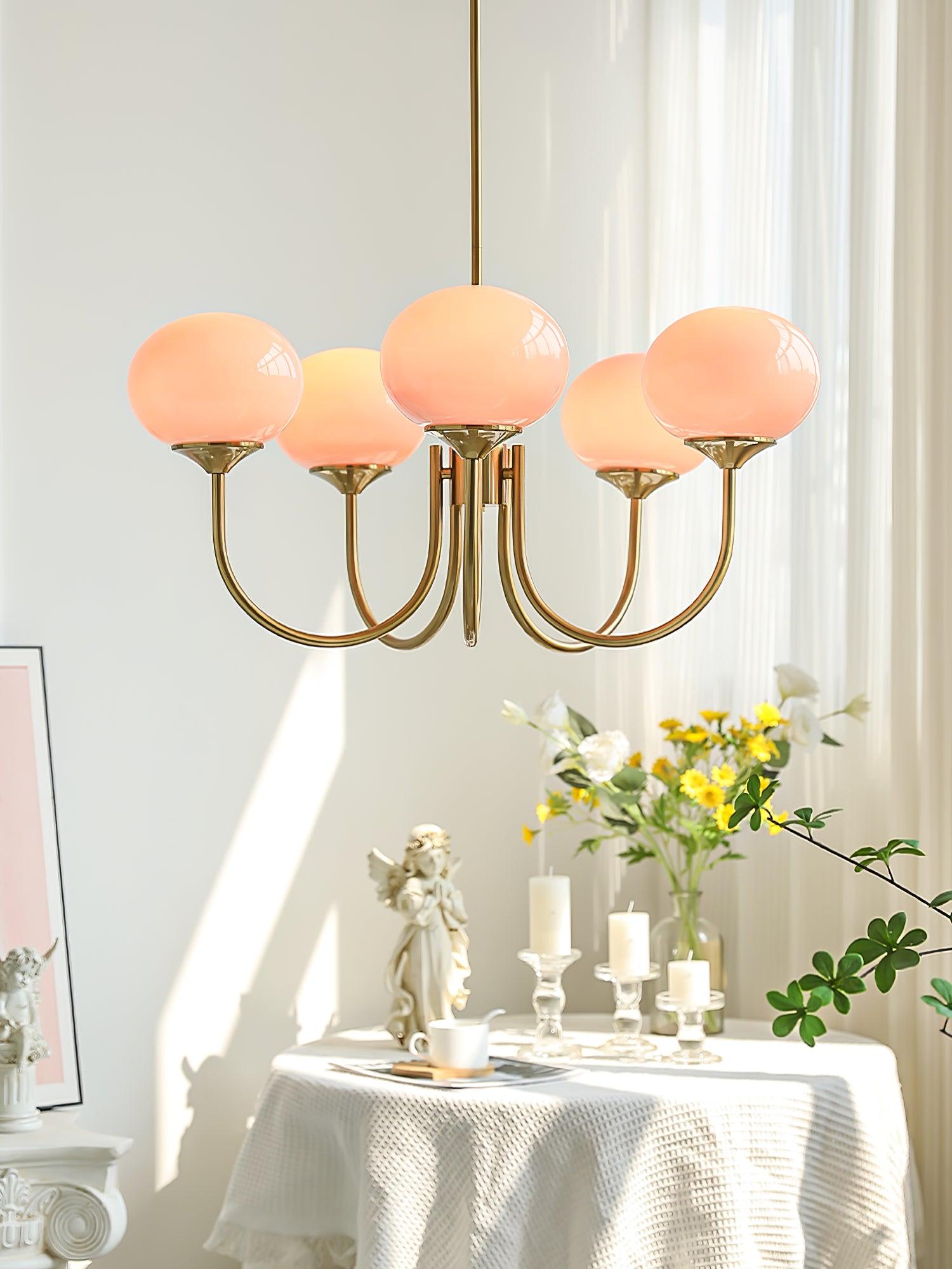 Modern Glass Globe Chandelier Ceiling Light Fixture