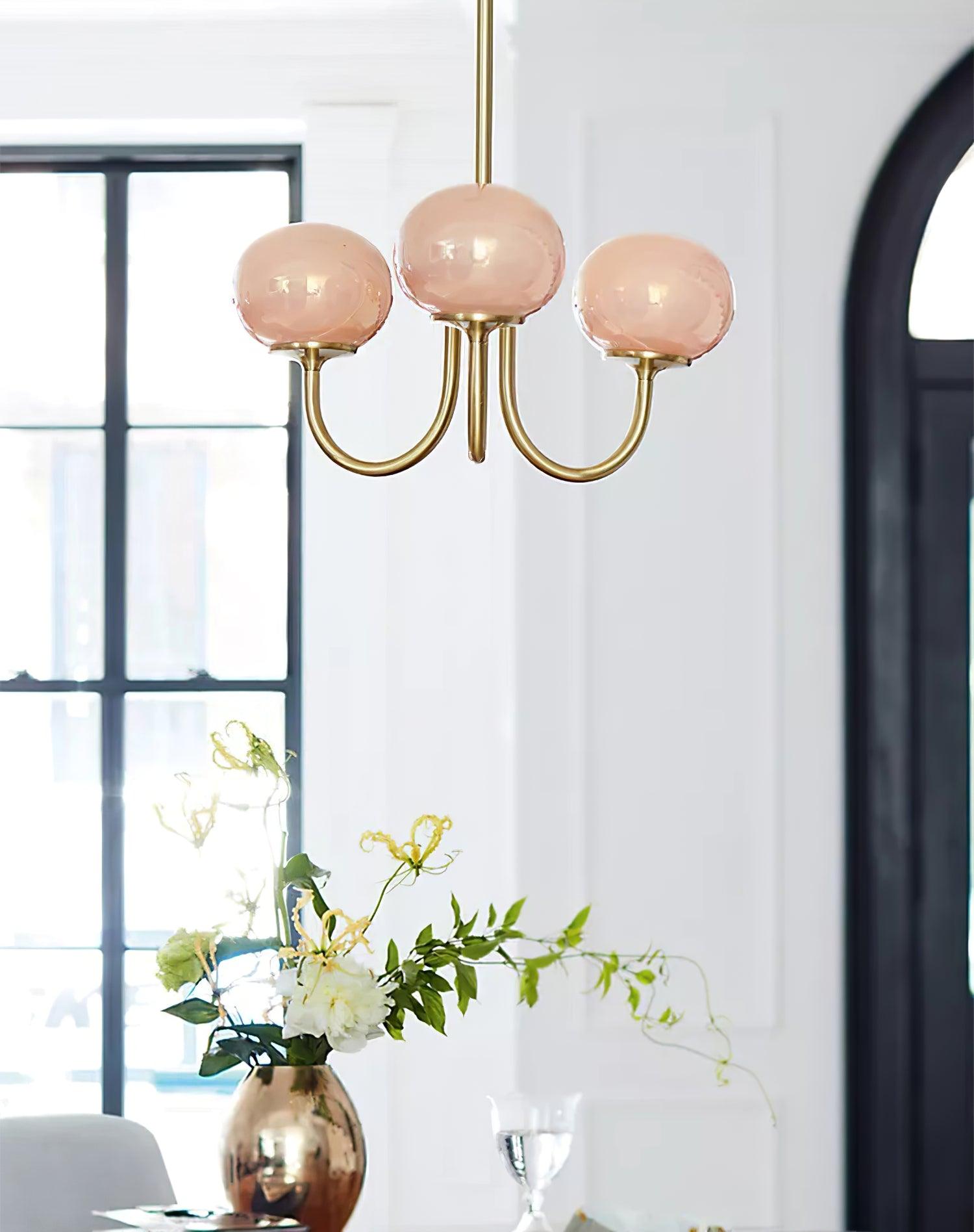 Modern Glass Globe Chandelier Ceiling Light Fixture