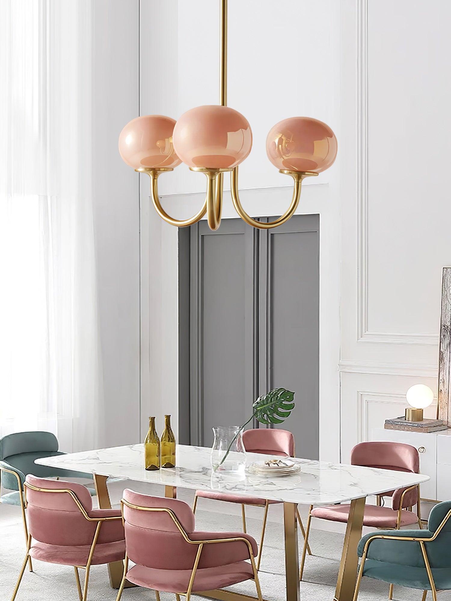 Modern Glass Globe Chandelier Ceiling Light Fixture