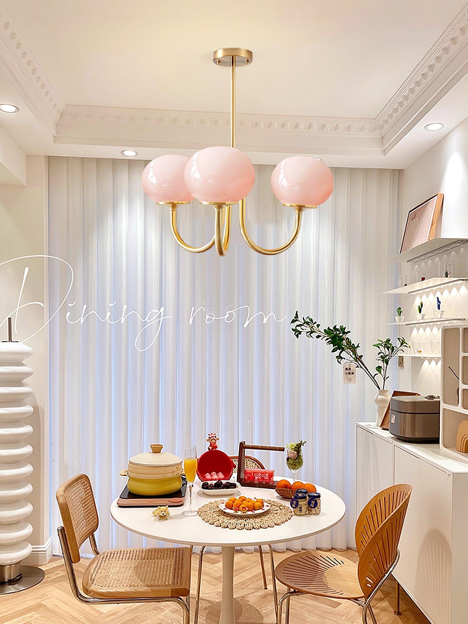 Modern Glass Globe Chandelier Ceiling Light Fixture