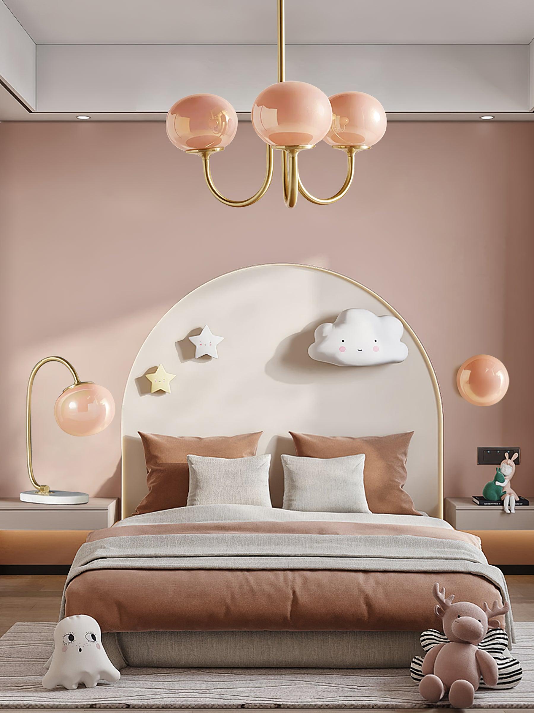 Modern Glass Globe Chandelier Ceiling Light Fixture