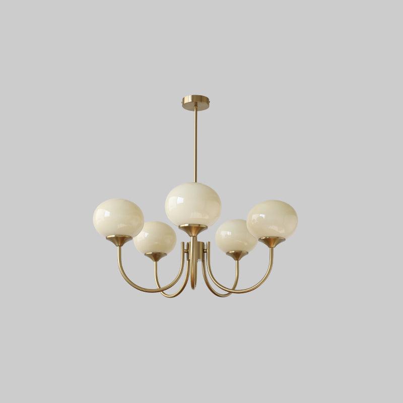 Modern Glass Globe Chandelier Ceiling Light Fixture