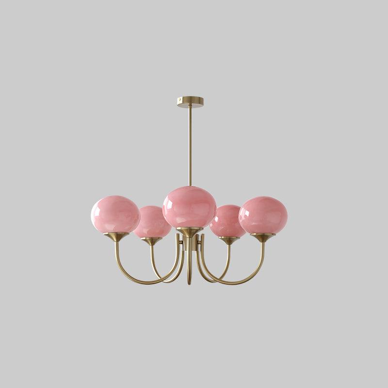 Modern Glass Globe Chandelier Ceiling Light Fixture