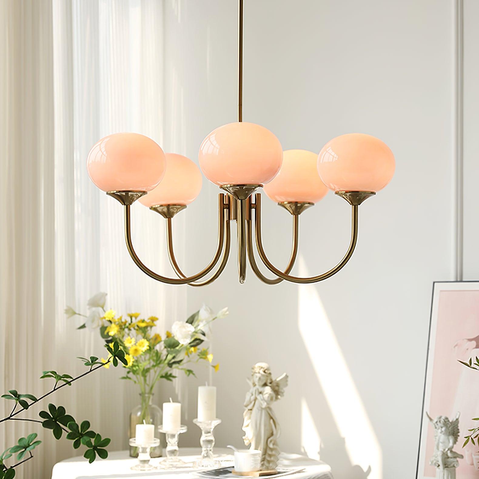 Modern Glass Globe Chandelier Ceiling Light Fixture