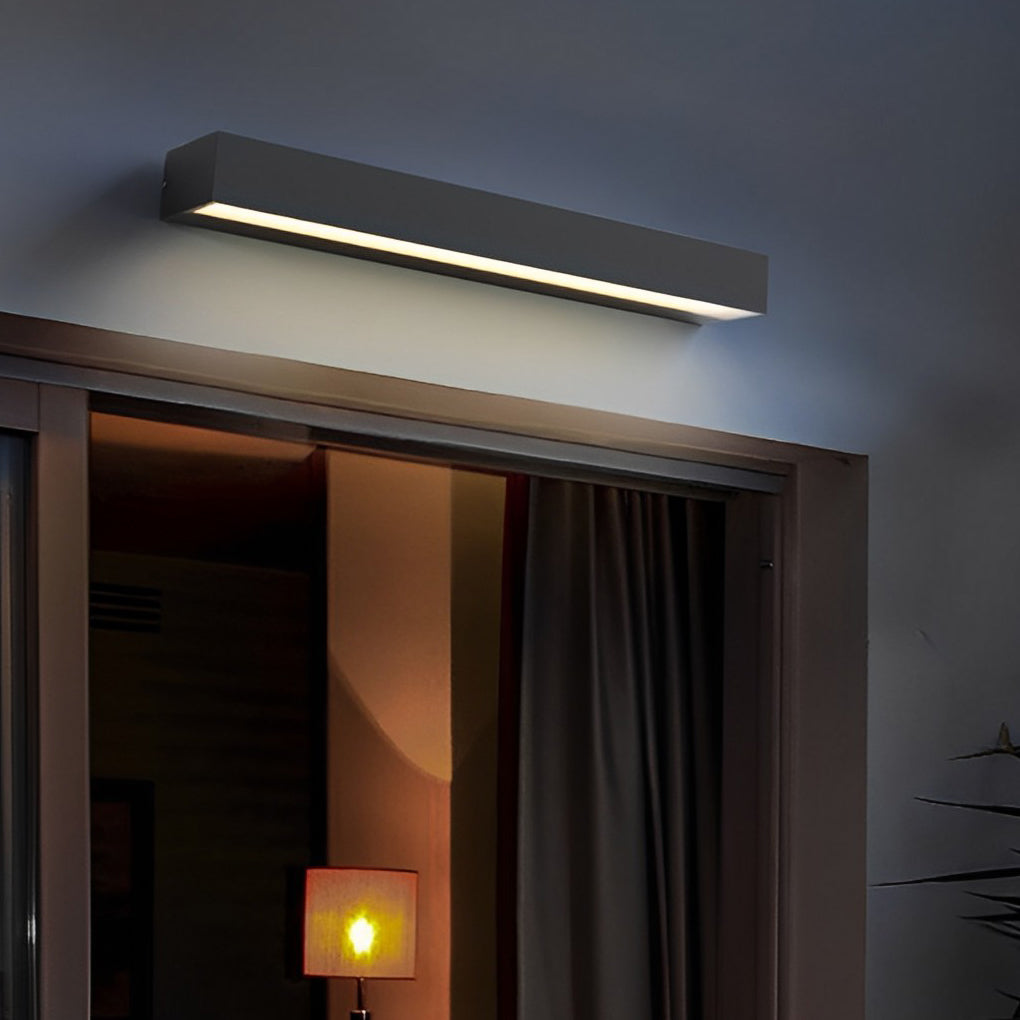 Modern Black LED Outdoor Wall Washer Light Waterproof