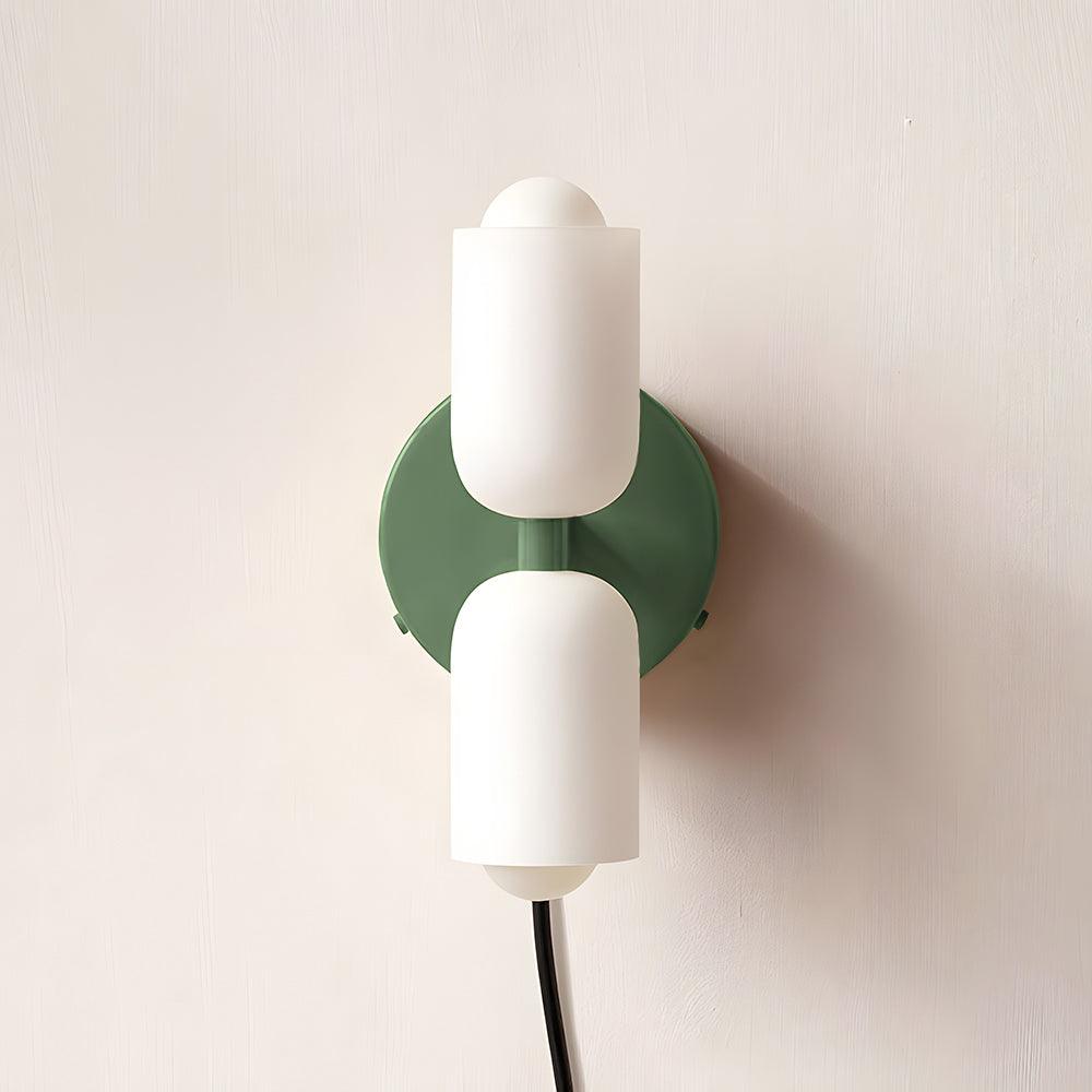 Modern Cream Double Head Wall Light – E14 LED Indoor Sconce