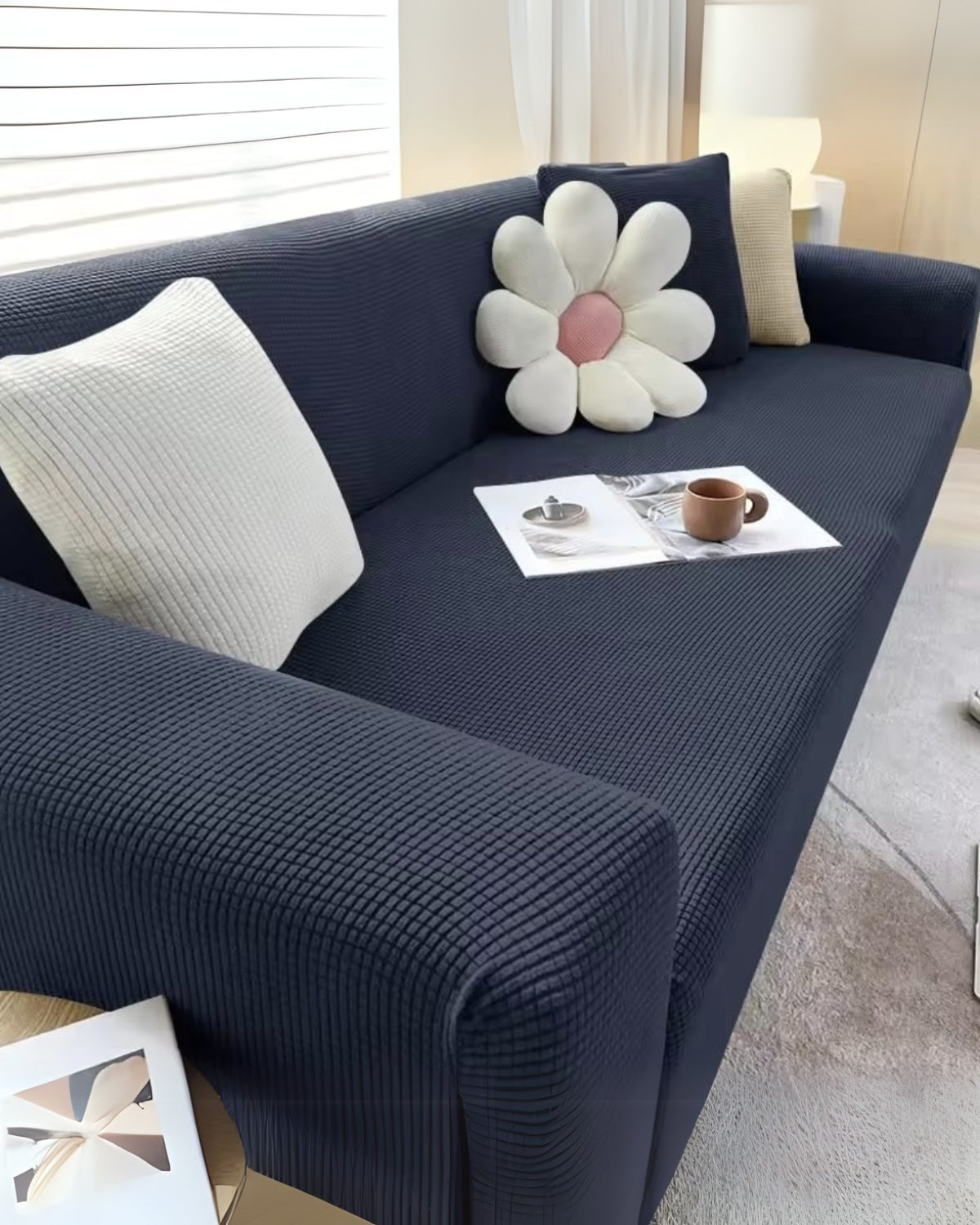 Premium Textured Stretch Sofa Cover