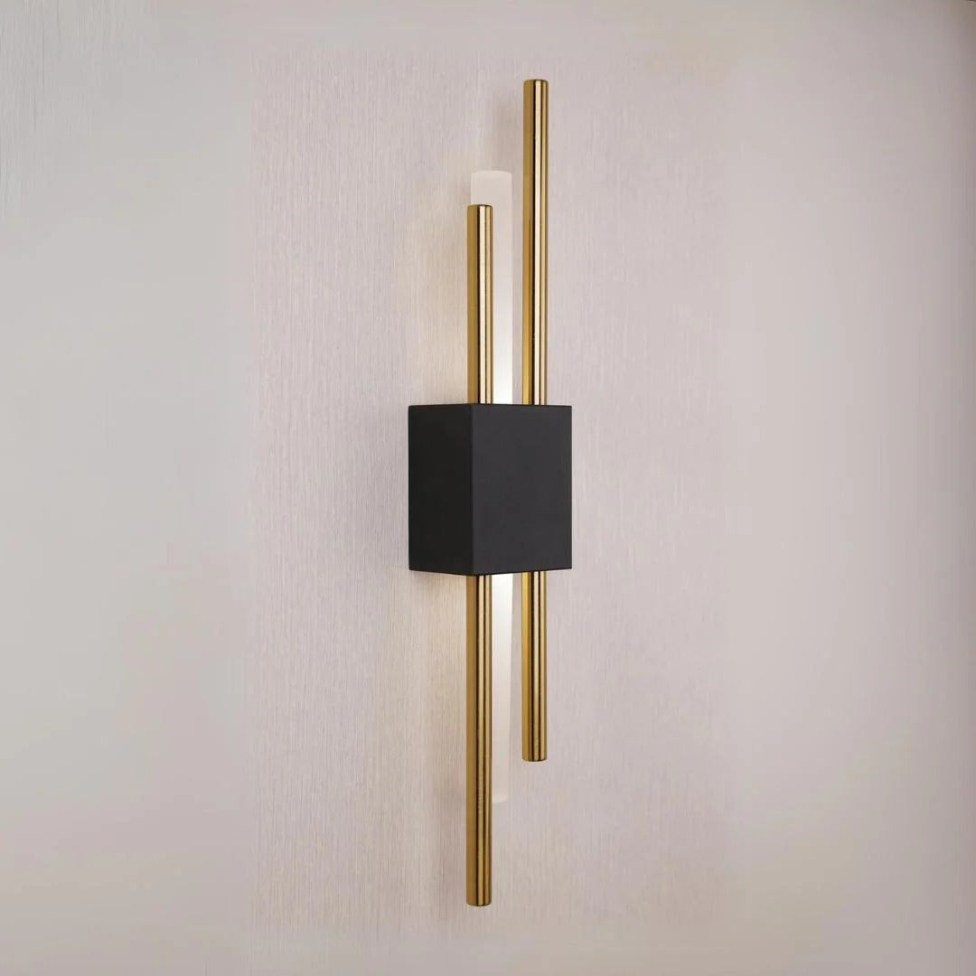 Black and Gold Modern Wall Sconce – Stylish LED Accent Lighting
