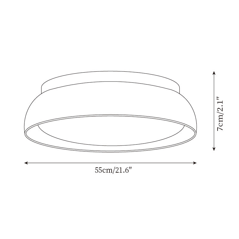 Modern Travertine LED Ceiling Light