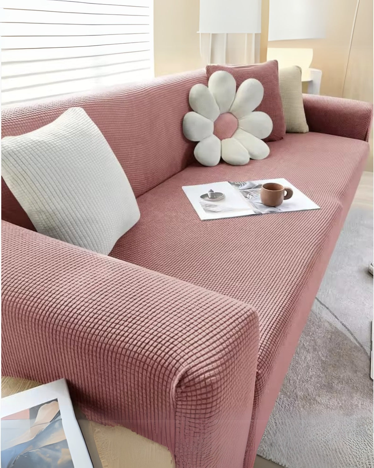 Premium Textured Stretch Sofa Cover