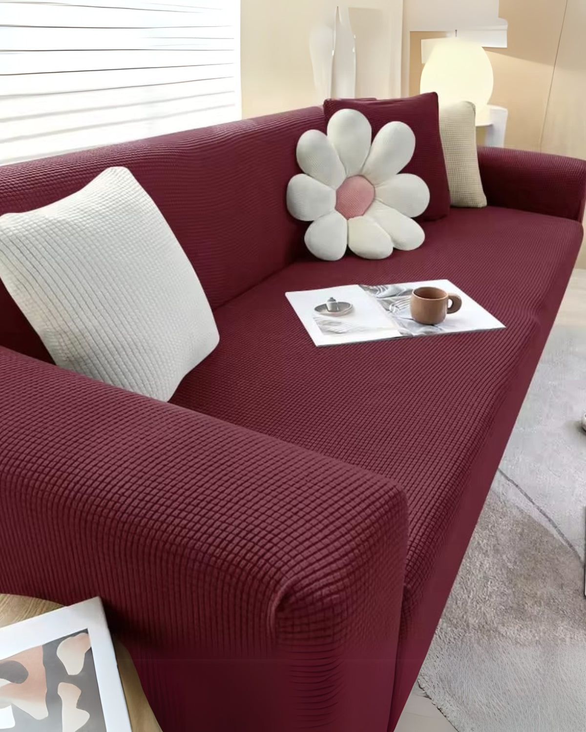 Premium Textured Stretch Sofa Cover