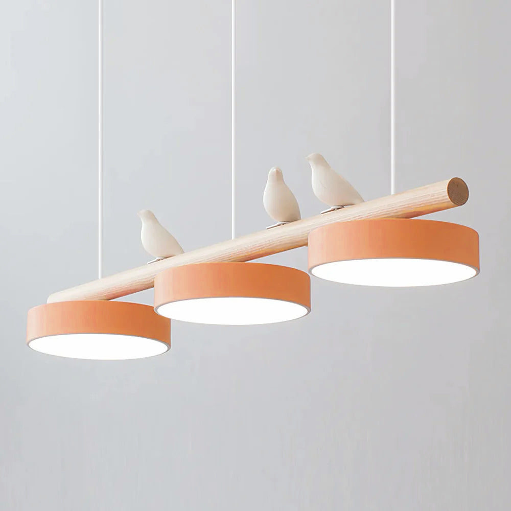 Bird Design Pendant Light with Adjustable LED and Dimmable Options