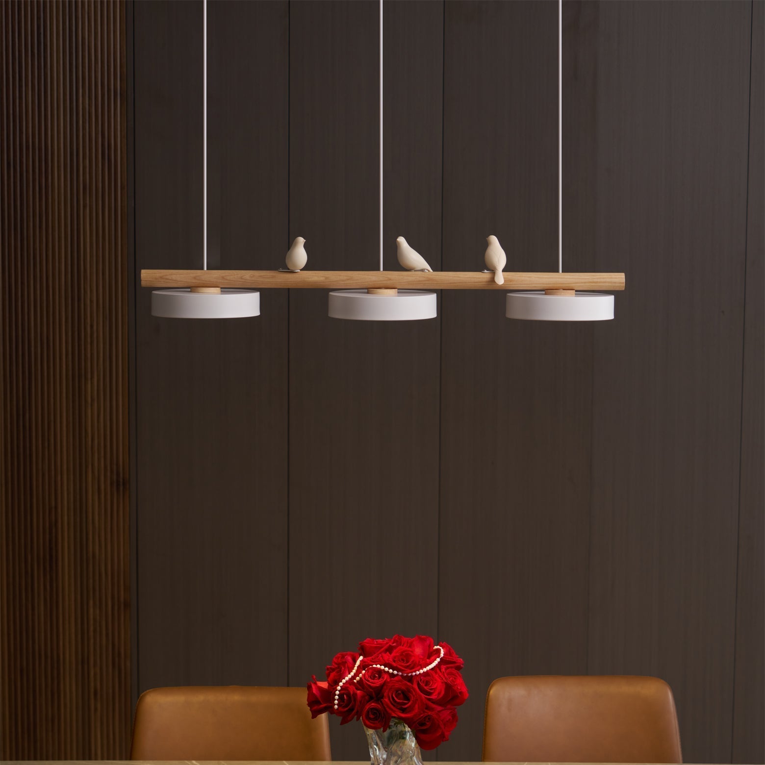Bird Design Pendant Light with Adjustable LED and Dimmable Options