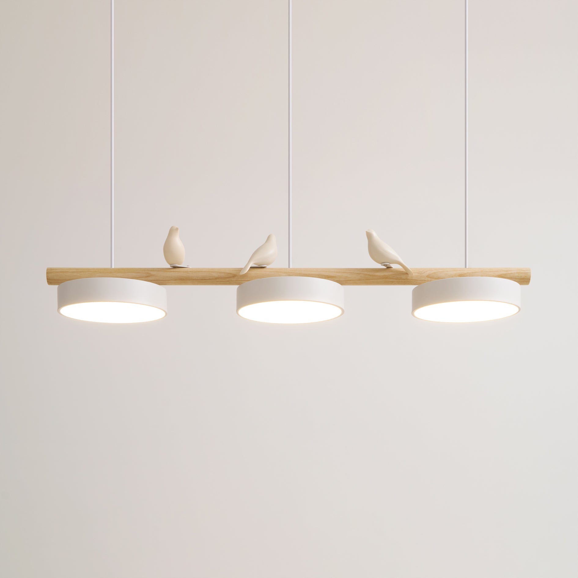 Bird Design Pendant Light with Adjustable LED and Dimmable Options