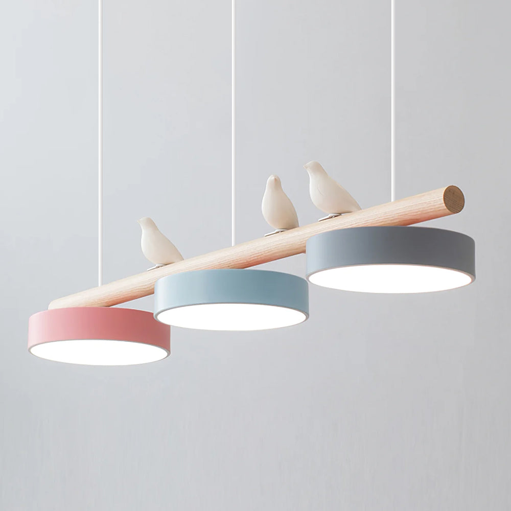 Bird Design Pendant Light with Adjustable LED and Dimmable Options