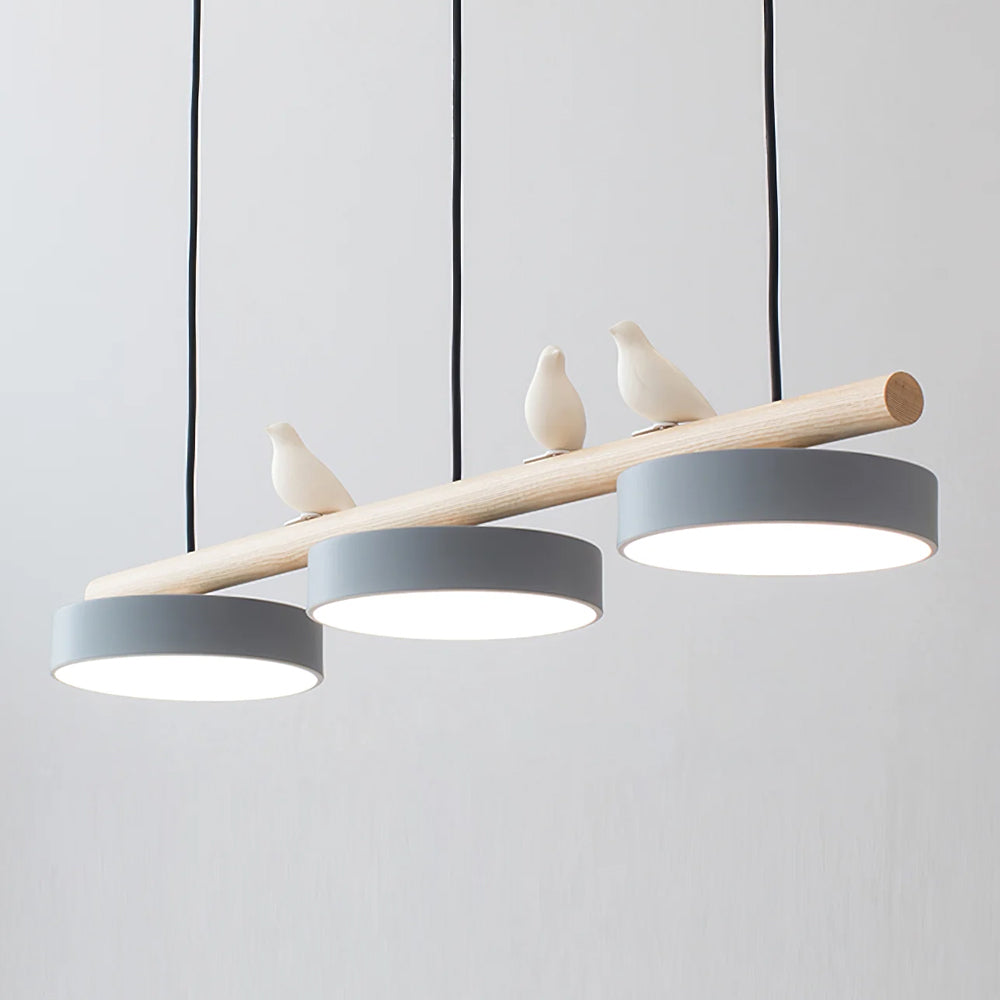 Bird Design Pendant Light with Adjustable LED and Dimmable Options