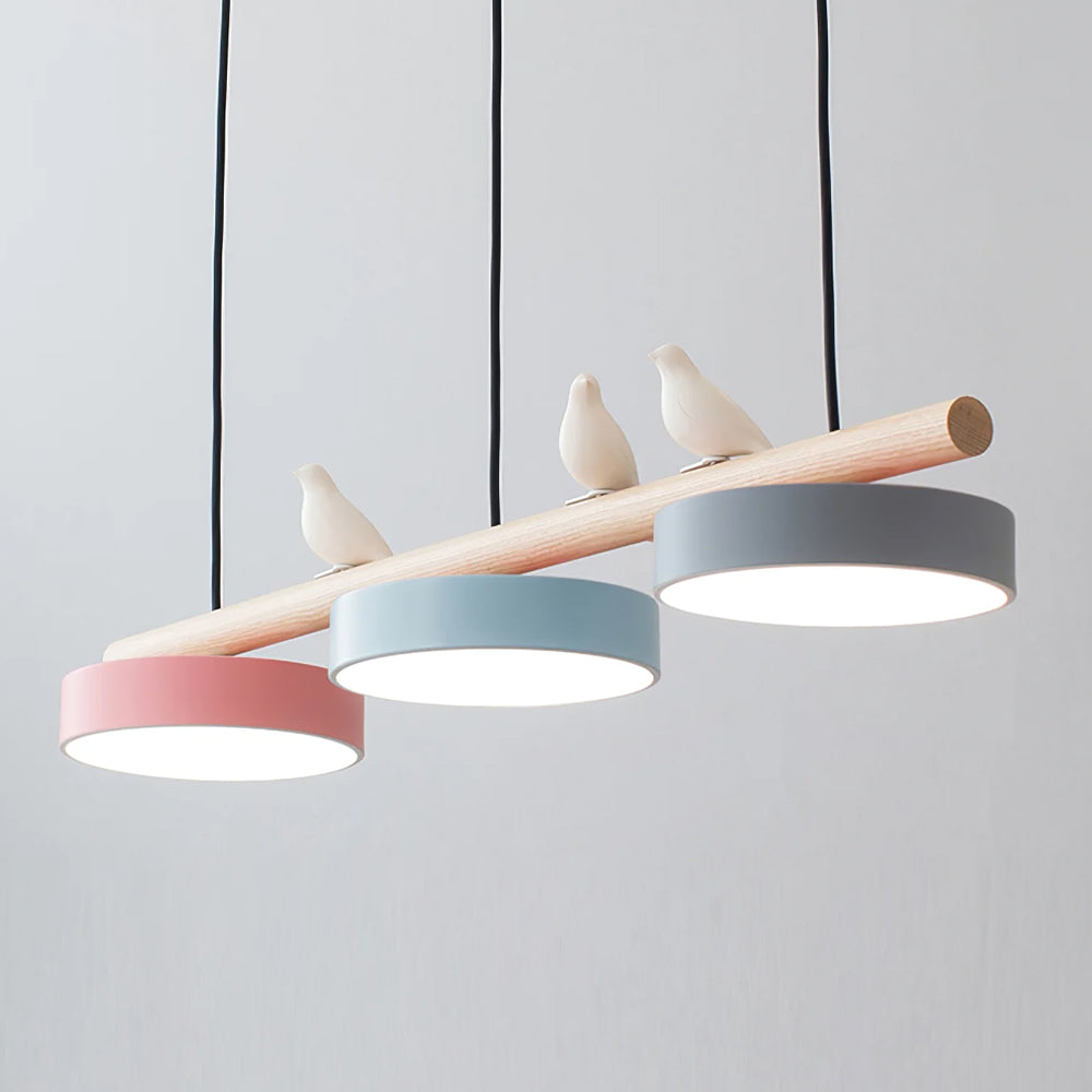 Bird Design Pendant Light with Adjustable LED and Dimmable Options