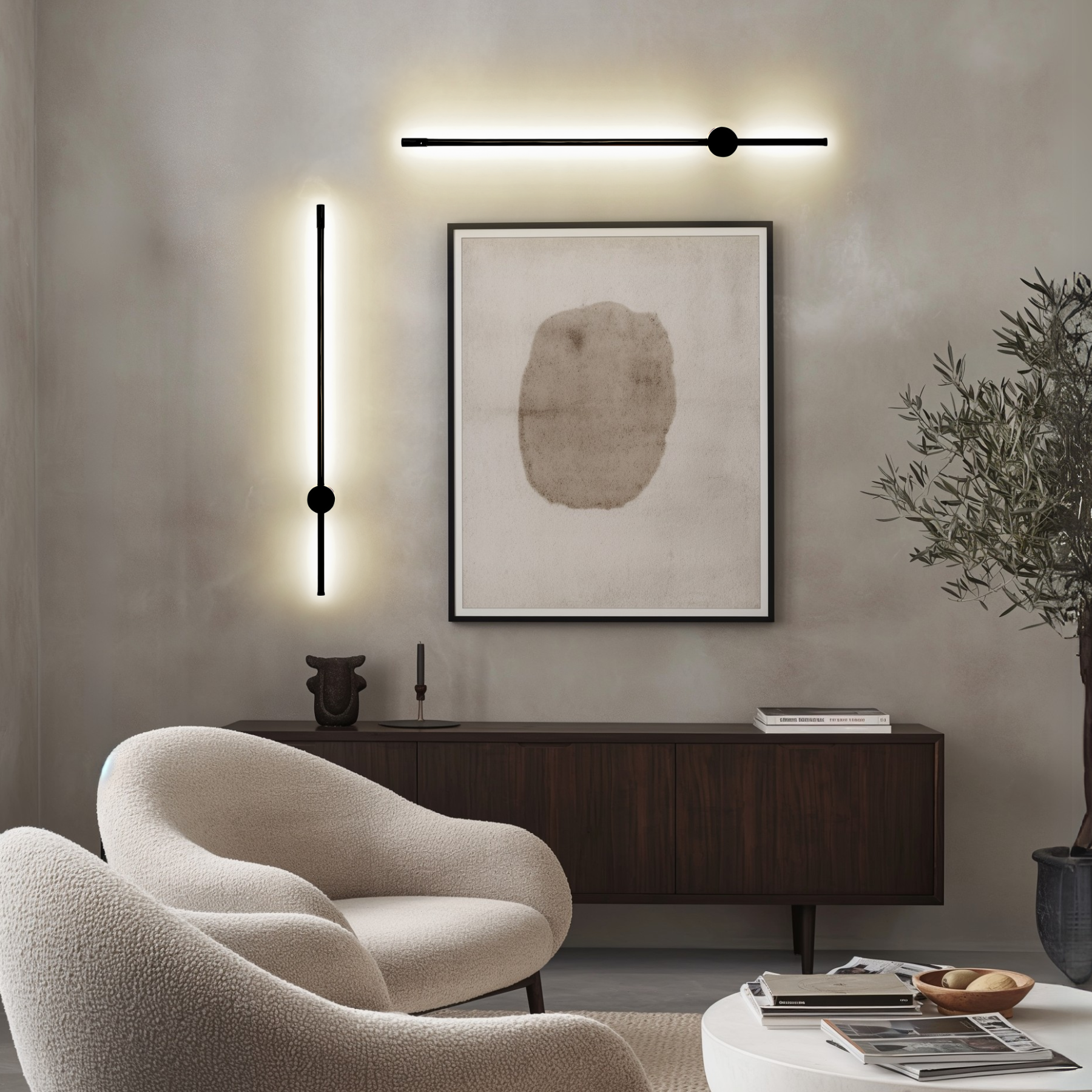 Modern LED Wall Light with Multiple Control Options