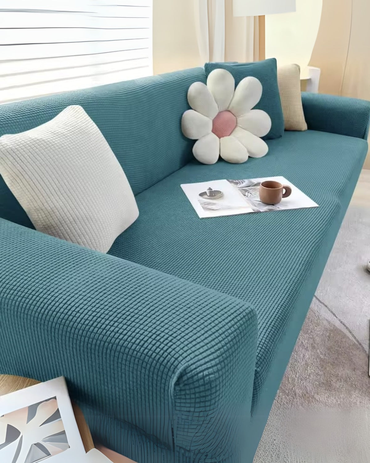 Premium Textured Stretch Sofa Cover