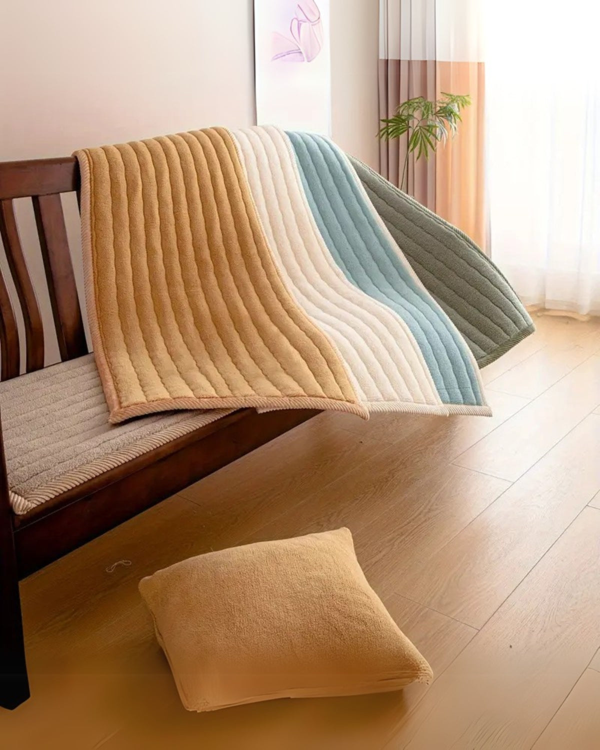 Elegant Serenity Plush Sofa Slipcover