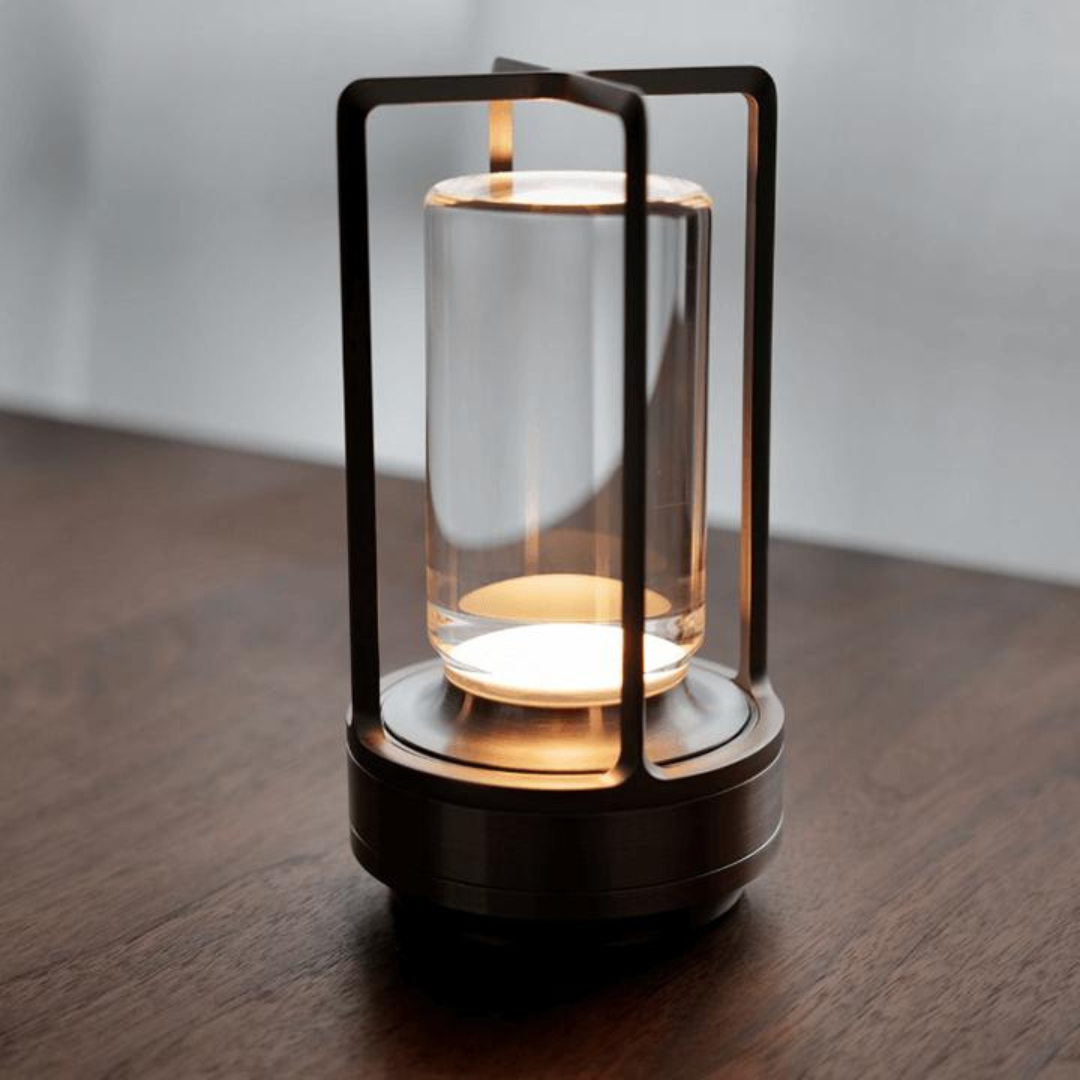 Crystal Lantern LED Table Lamp Wireless Rechargeable