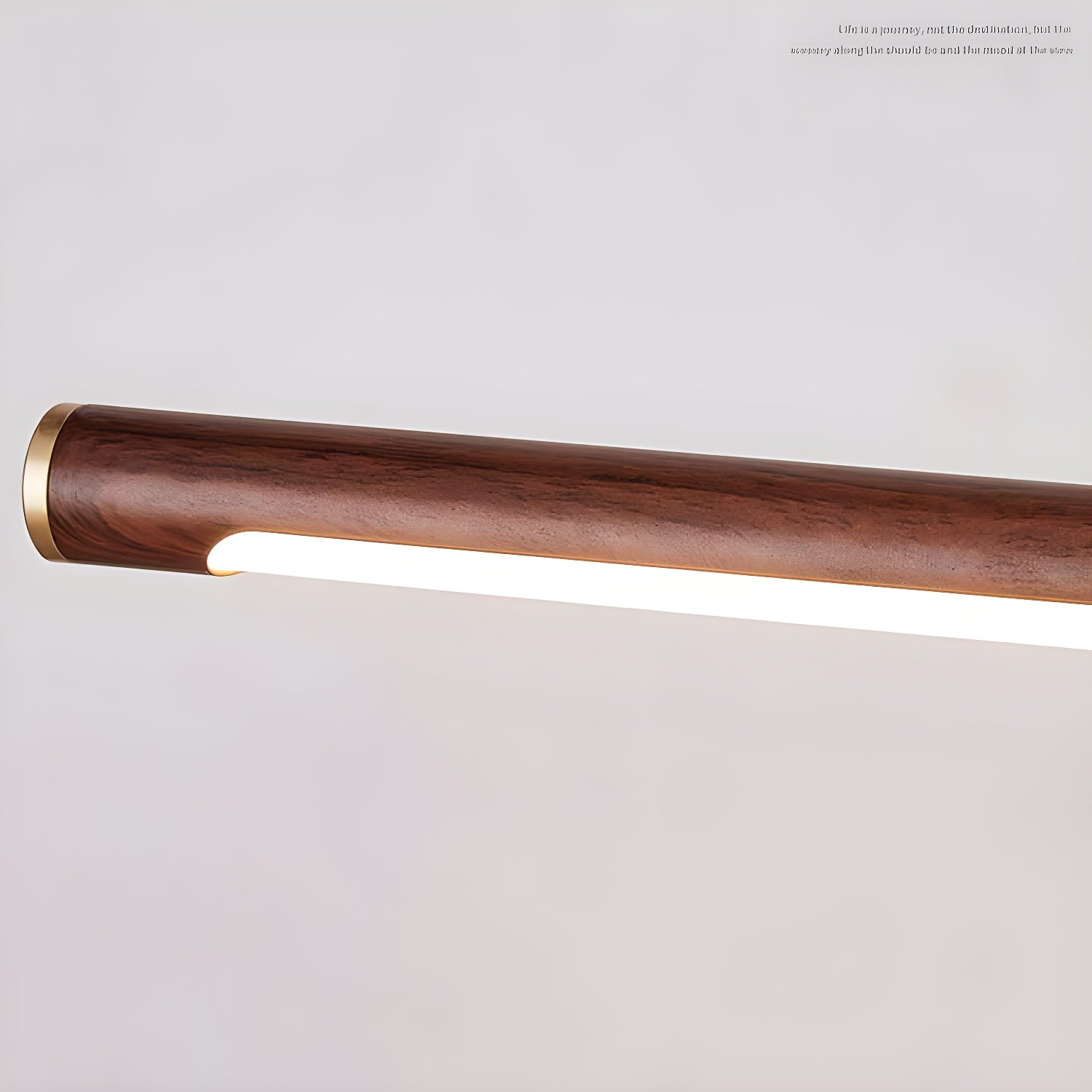 Adjustable Walnut LED Wall Light with Brass Accent for Modern Interiors