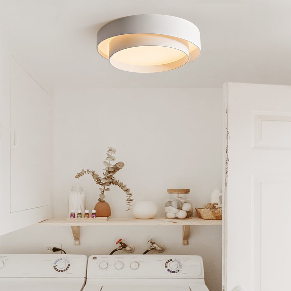 LED Flush Mount Ceiling Light Modern Concentric Ring Design