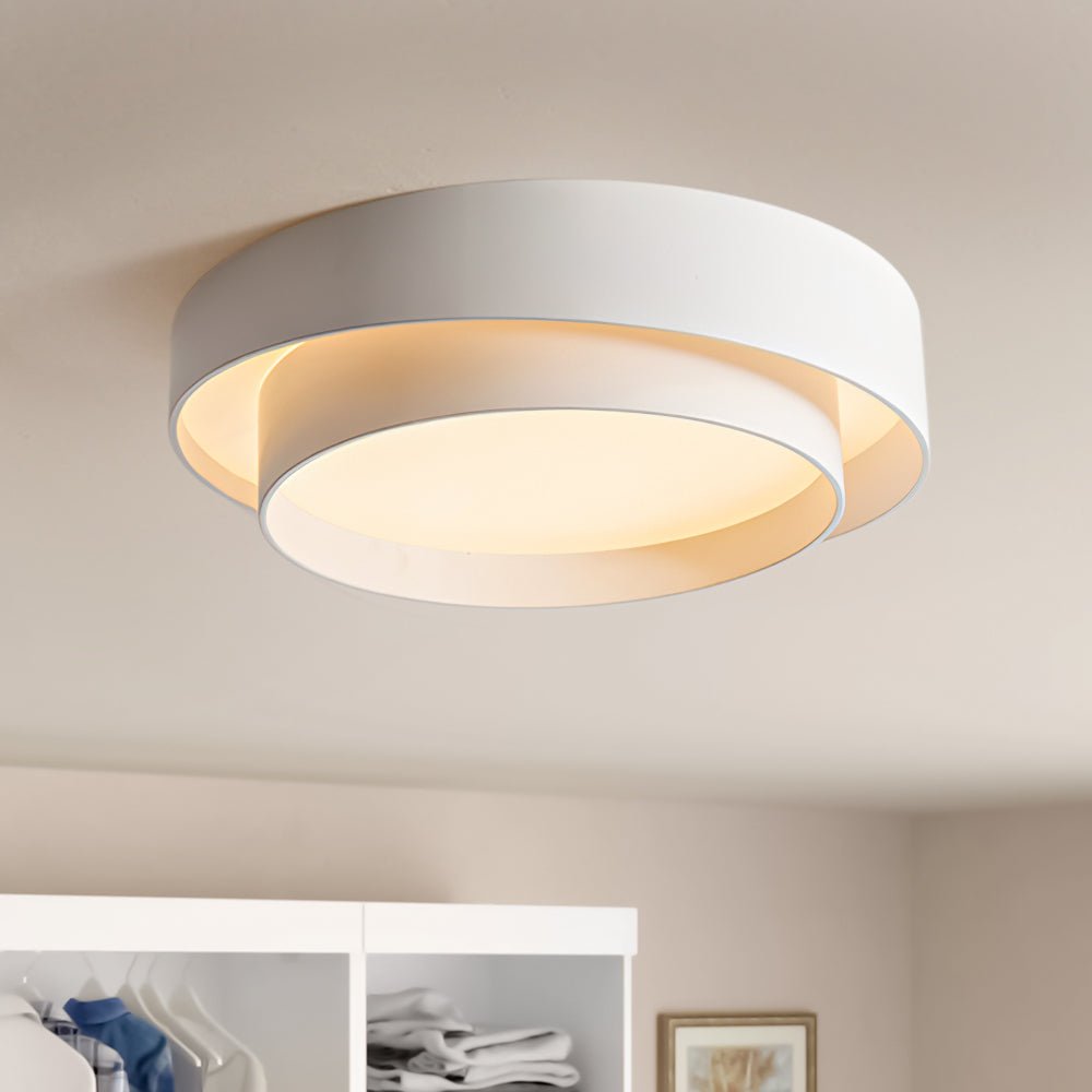 LED Flush Mount Ceiling Light Modern Concentric Ring Design