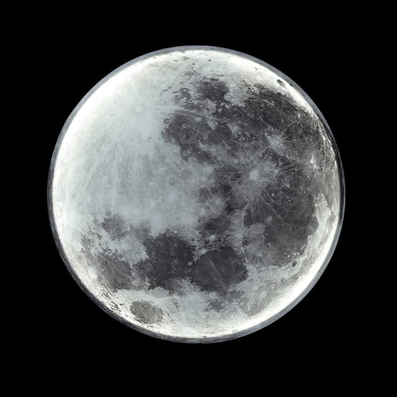 LED Moon Wall Lamp – Dimmable 3-Color Remote-Controlled Light