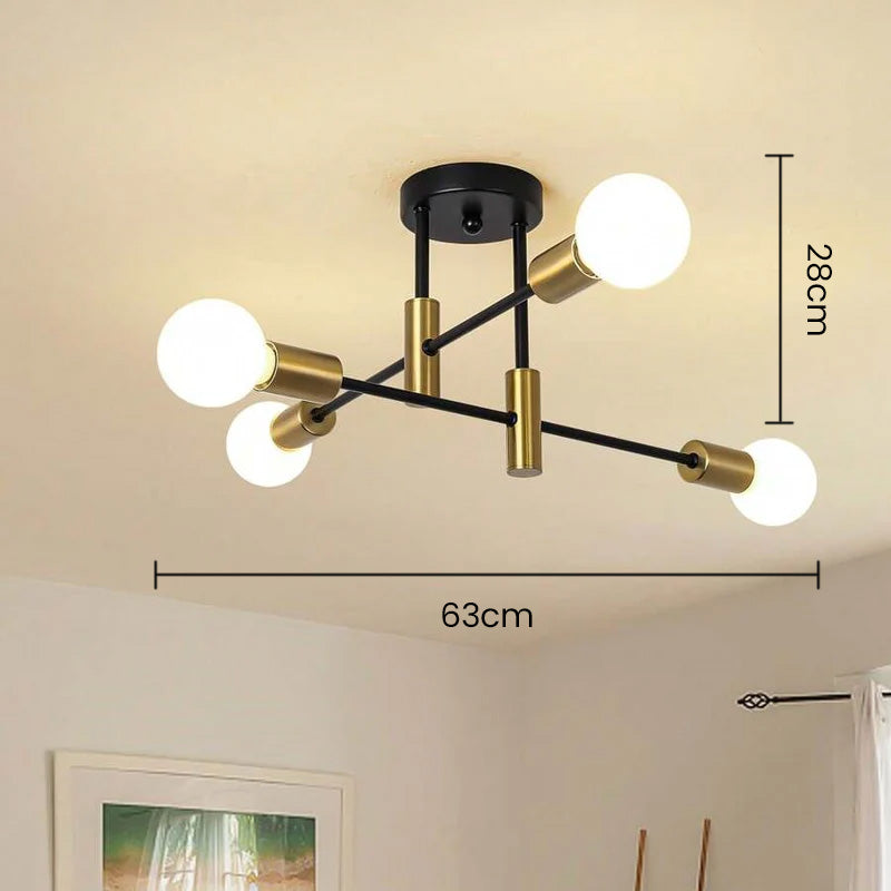 Nordic Black Modern Ceiling Light